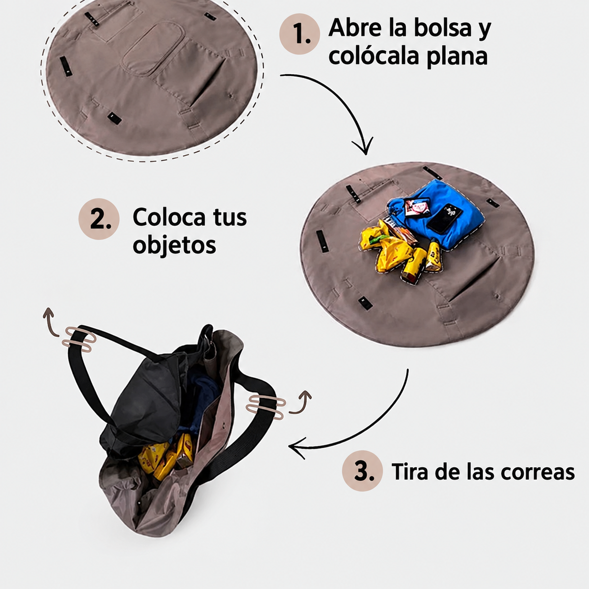 Bolso tira y guarda